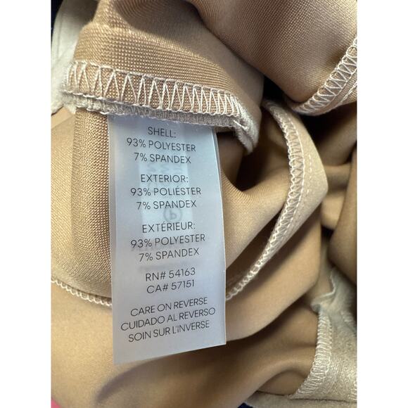 Calvin Klein Taupe Tan Faux Suede Short Sleeve midid Career Dress Size 12 NWT - Picture 6 of 6